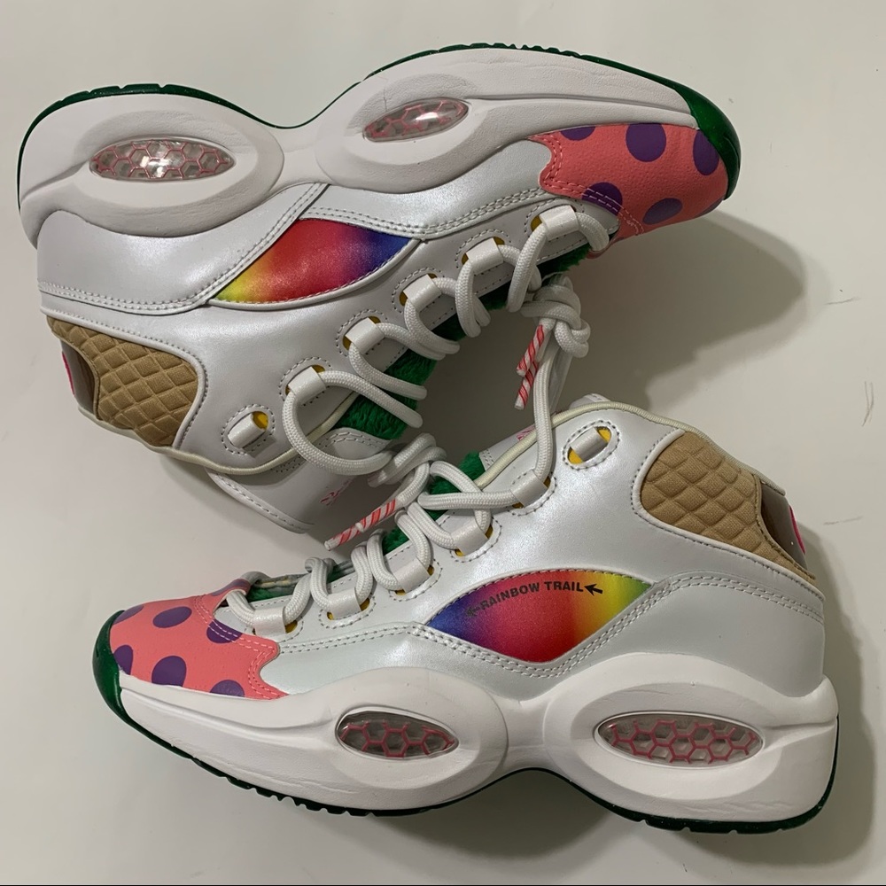 Reebok x Hasbro Classic Question Mid Iverson Candy Land GZ0082 (GS) Size 2 - Picture 3 of 8